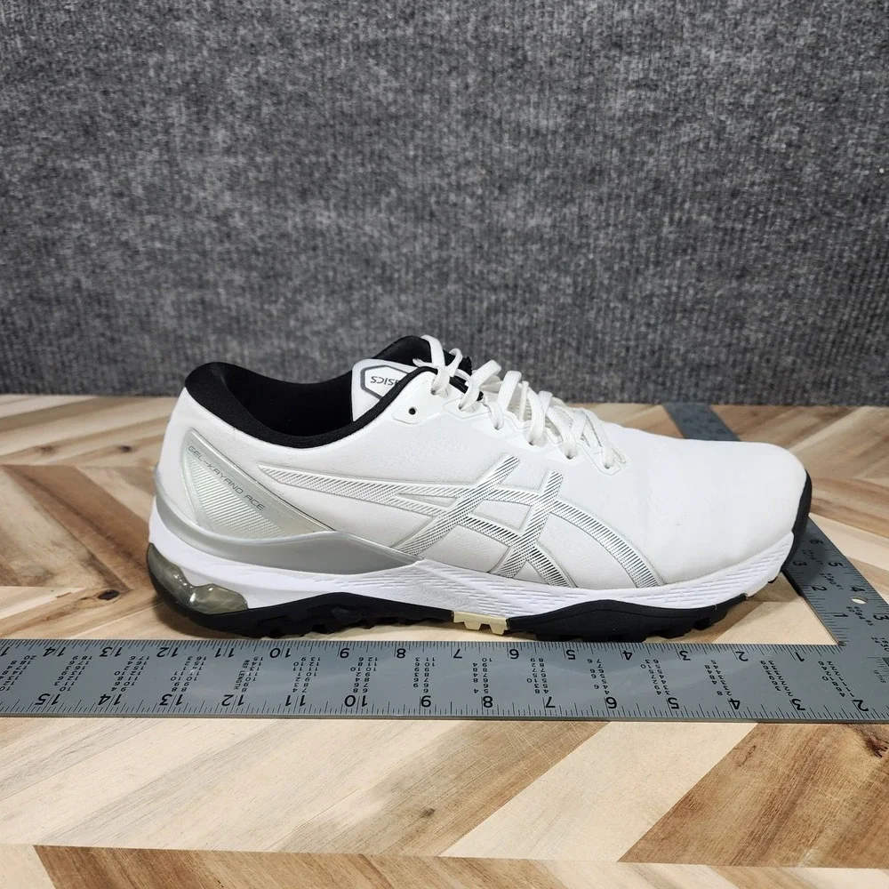 Asics Gel-Kayano Ace 2 Golf Shoes White Silver Spikeless Mens Size 14 1111A243